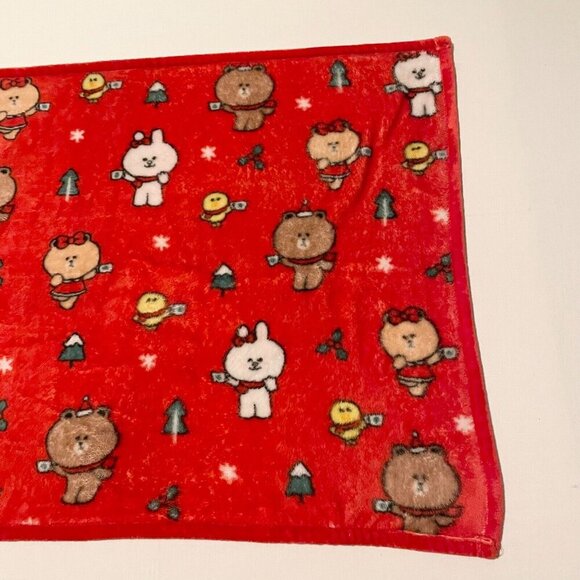 Starbucks Line Friends Brown Limited Edition Holiday Blanket 40 x 26 Inch - Picture 16 of 16